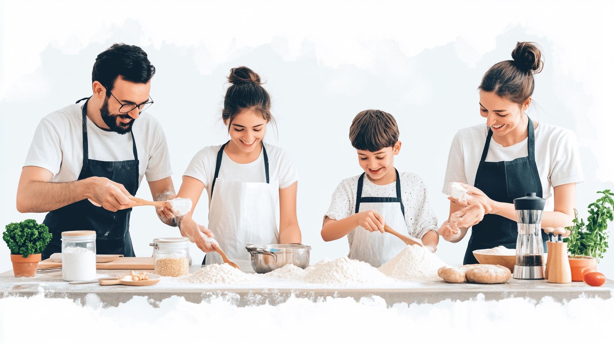 Chef teaching a small class
